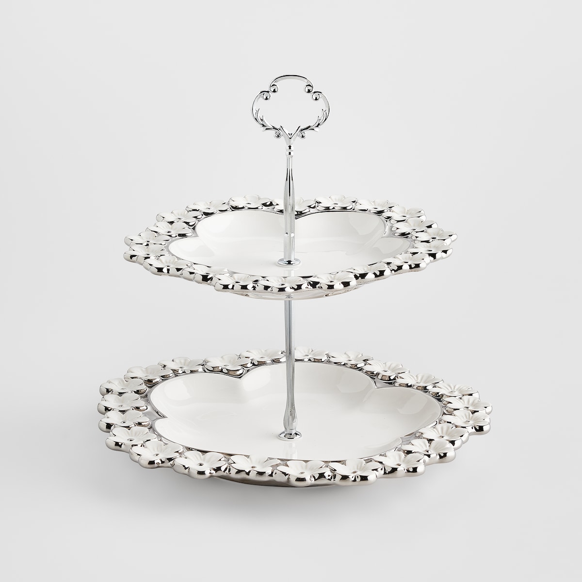 Patera Piętrowa Flosales z motywem kwiatowym