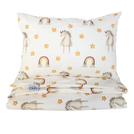 Pościel dziecięca bawełniana - boho koniki 100/135