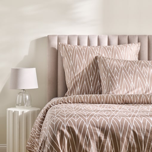 Pościel z bawełny satynowej Zinella 200x220 cm z motywem geometrycznym