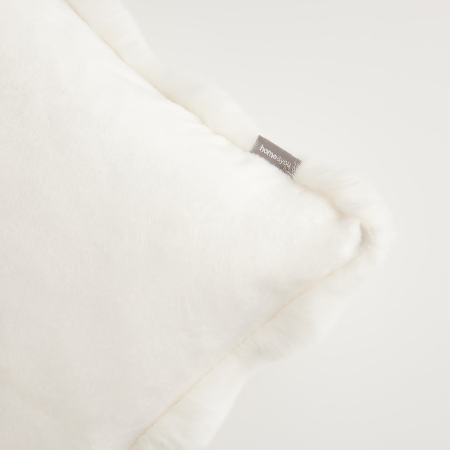 Poszewka Futrzana Bares 45x45 cm w kratę