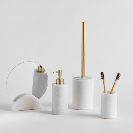 Szczotka Toaletowa z marmuru Marmoris