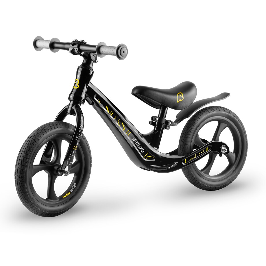 Rowerek biegowy dla dzieci magnesium Ricokids Funnu czarny 760500