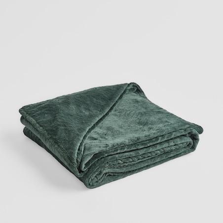 Jednokolorowy koc z wytłoczonym wzorem Esme 150x200 cm