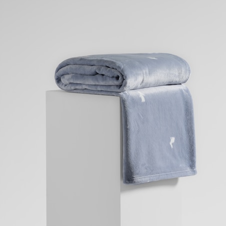 Drukowany koc Leveriso 150x200 cm z motywem królika