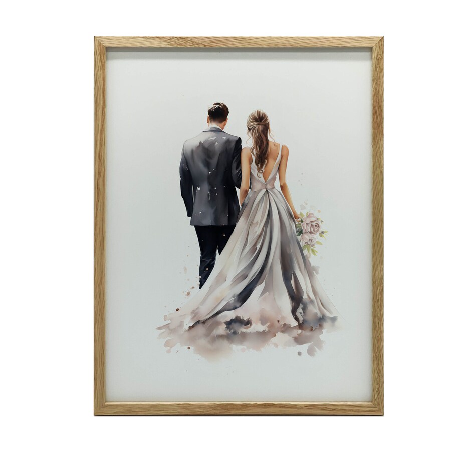 Idąc Ku Miłości, 50x70 cm, rama drewniana jasny dąb, papier matowy 230 gsm