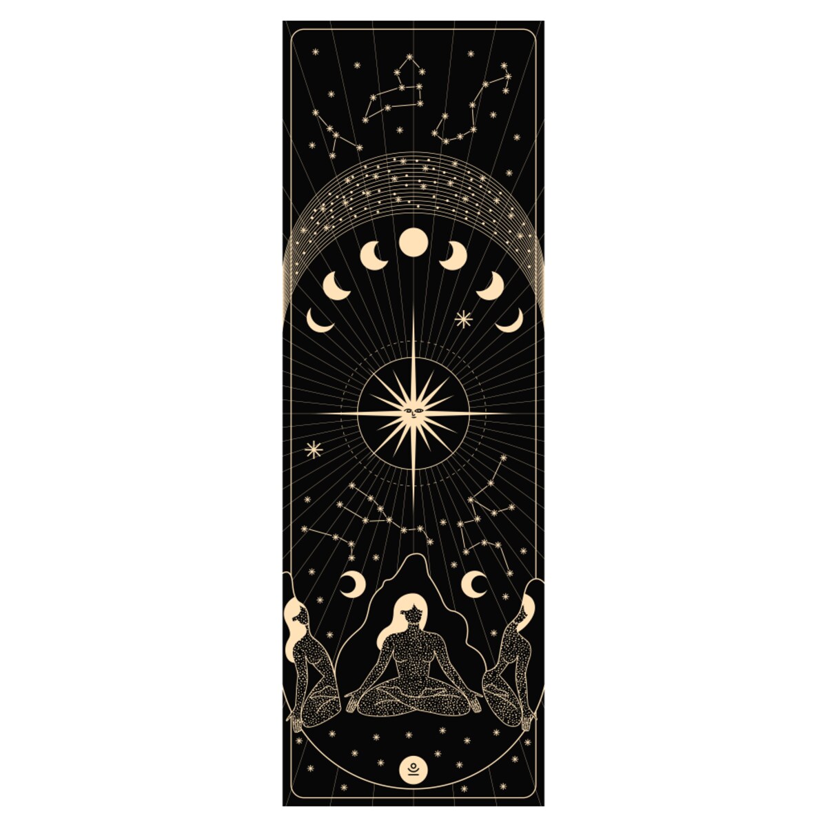 Podróżna mata do jogi, ćwiczeń i pilatesu UNIVERSE TRAVEL - kauczukowa, antypoślizgowa