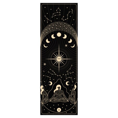 Podróżna mata do jogi, ćwiczeń i pilatesu UNIVERSE TRAVEL - kauczukowa, antypoślizgowa