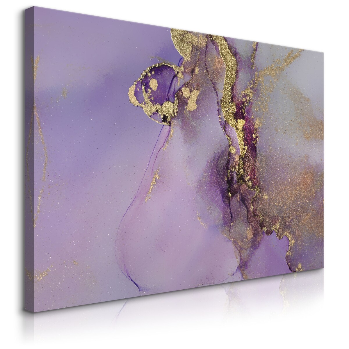 OBRAZ NA PŁÓTNIE FIOLETOWY MARMUR ABSTRAKCJA STYL GLAMOUR 120x80cm