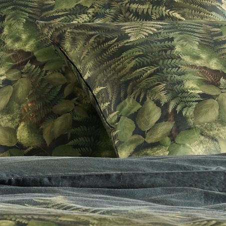 Pościel z bawełny satynowej Pesiso 200x220 cm z motywem liściastym