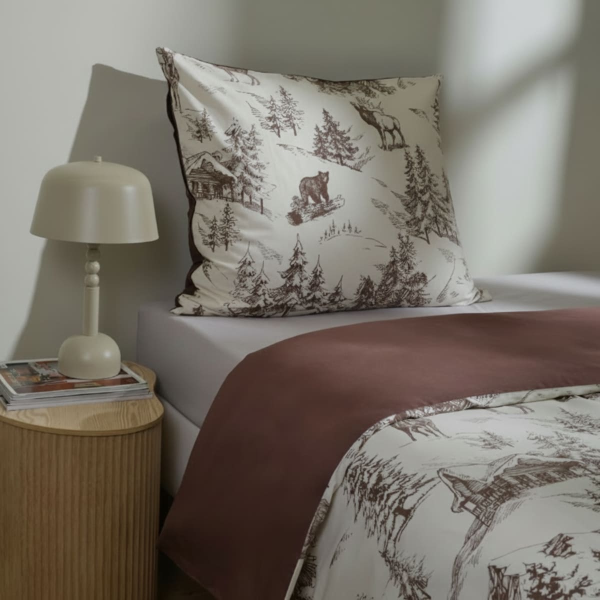 Pościel z bawełny satynowej Foresto 140x200 cm