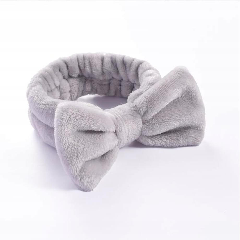 OPASKA kosmetyczna do włosów z uroczą kokardą dla kobiet NIE UCISKA GŁOWY