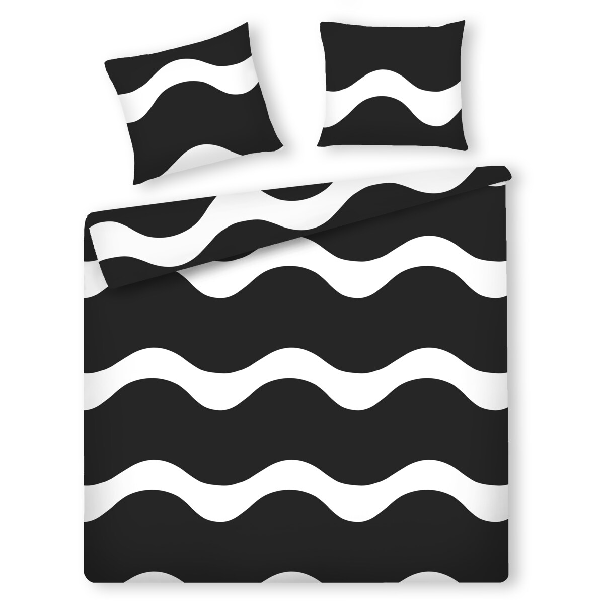 Pościel z bawełny satynowej Krucita 200x220 cm z motywem geometrycznym