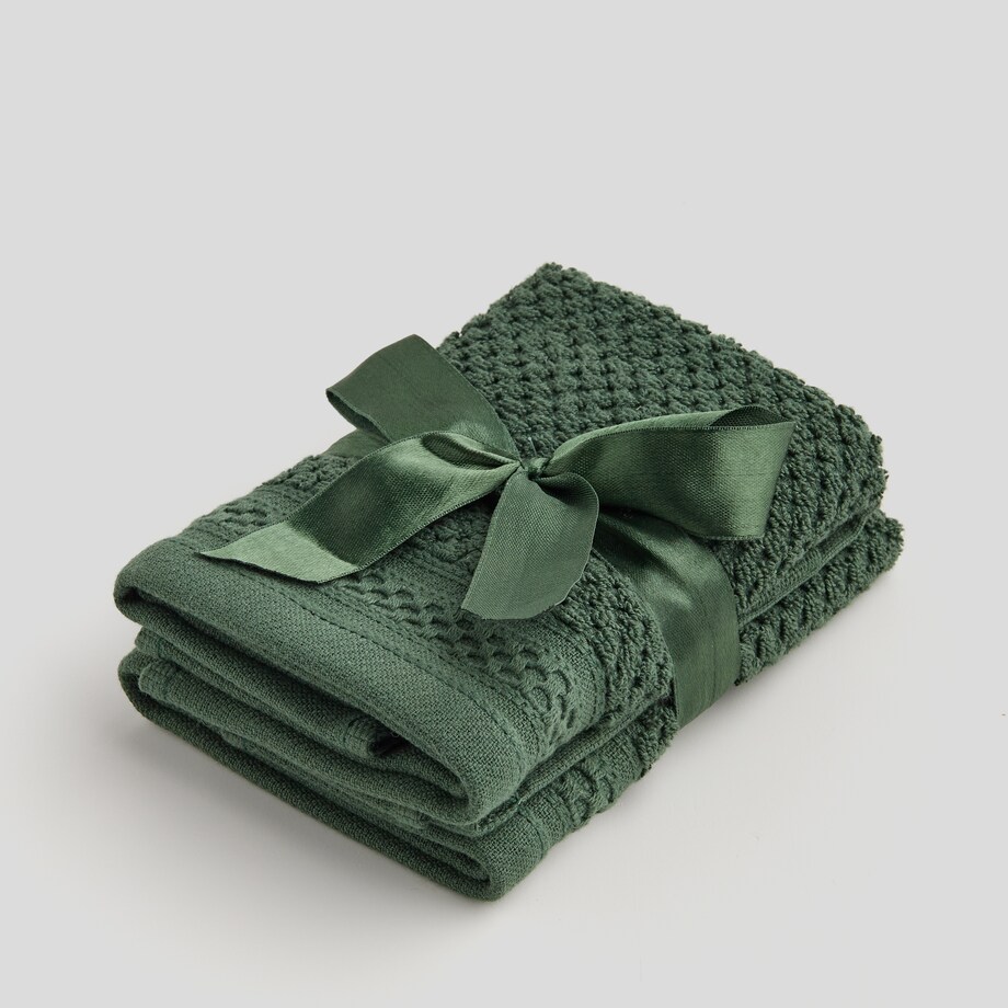 Komplet 2 szt. ręczników do twarzy lub do rąk Risso 30x30 cm