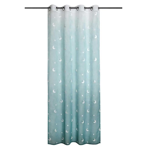 Firana z motywem księżyca 140 x 260 cm