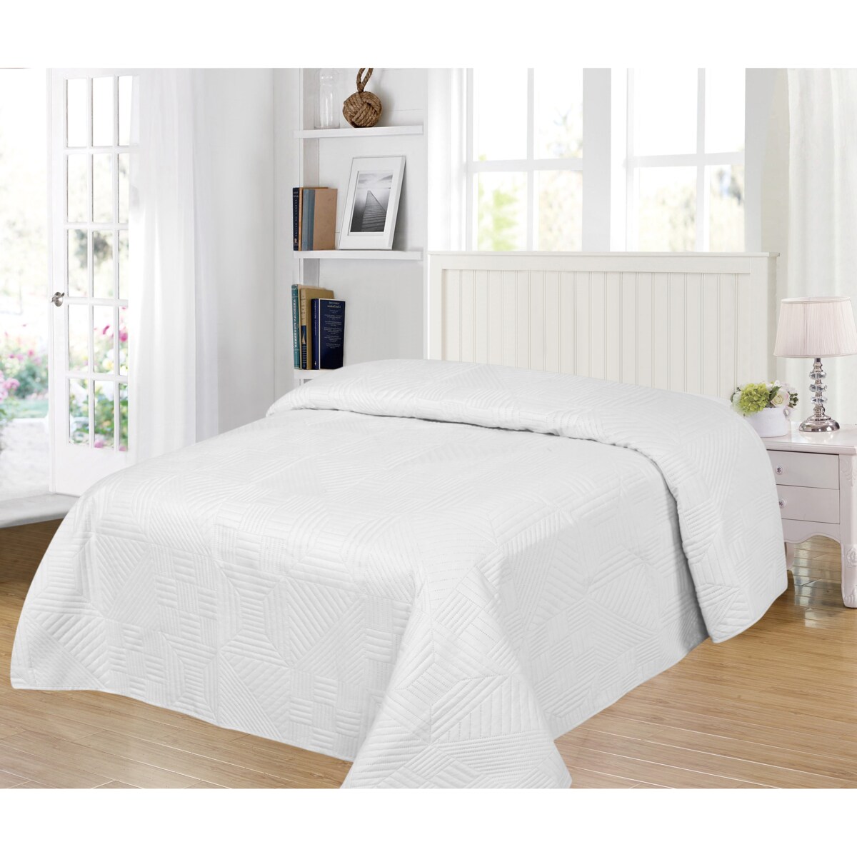 Jednokolorowa narzuta na łóżko Modern 240x260 cm