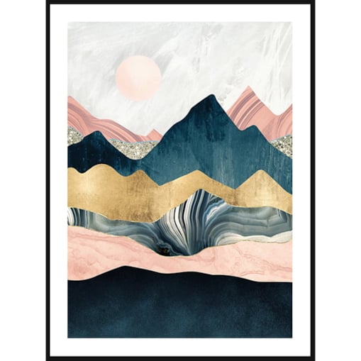 Poster Story, Plakat, Obraz - Abstrakcyjne Góry No4