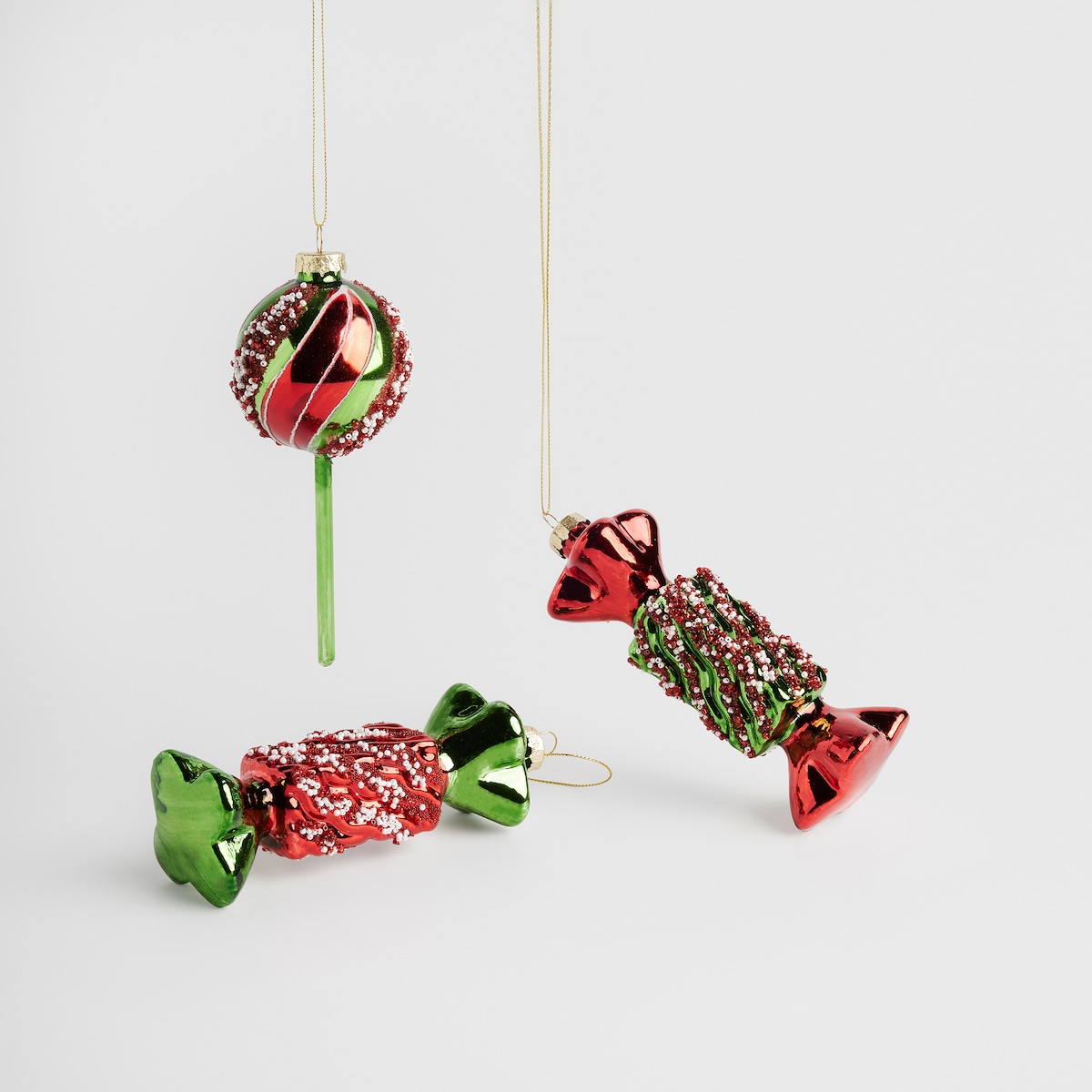 Komplet bombek szklanych Xmascandy