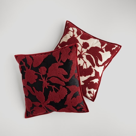 Poszewka Haftowana Caleras 45x45 cm z motywem kwiatowym