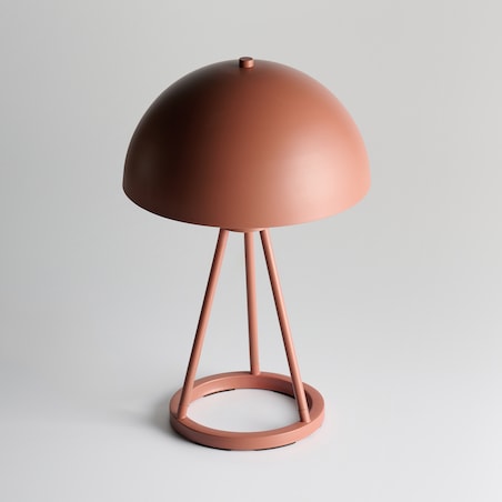 metalowa lampa stołowa typu "grzybek" cotterli