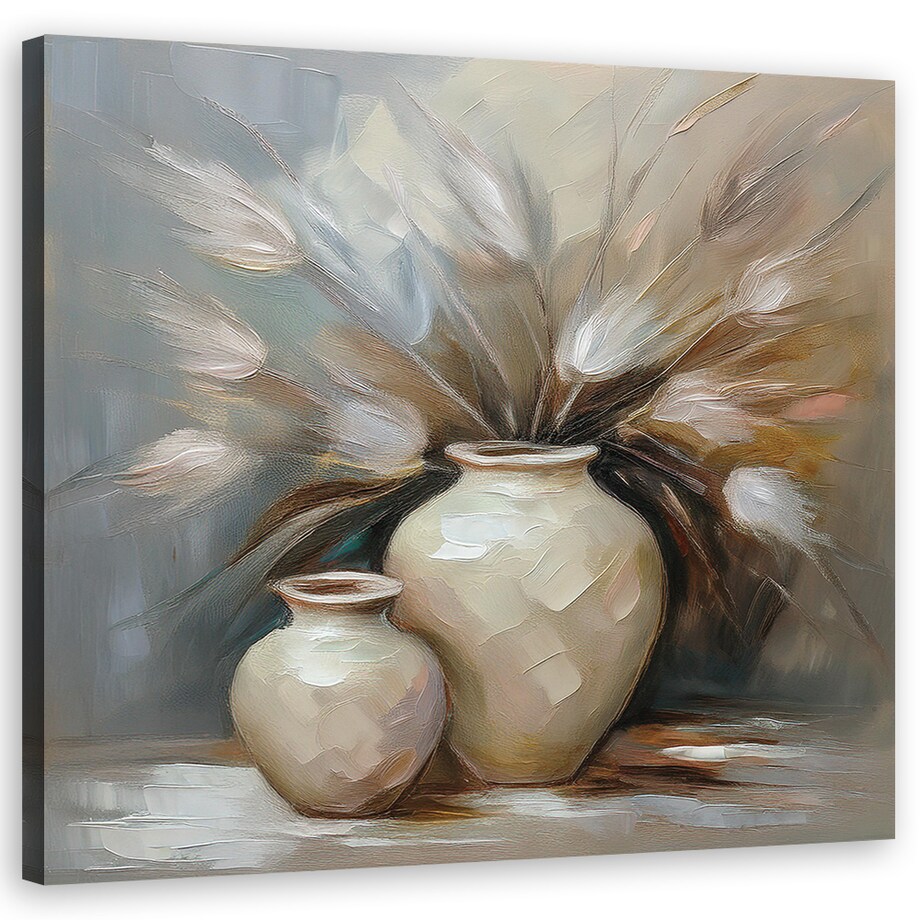 Feeby Obraz na płótnie, Wazon Vintage Martwa Natura 50x50 cm