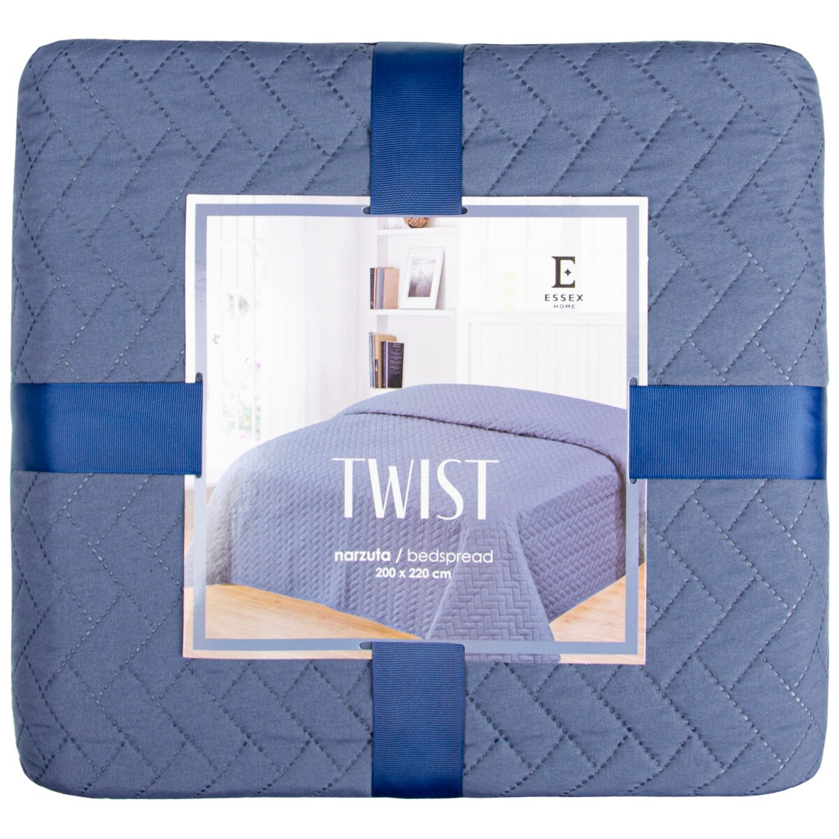 Jednokolorowa narzuta na łóżko Twist 170x210 cm