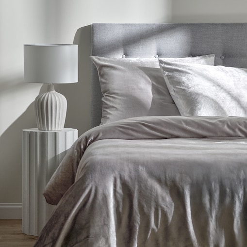 Pościel Welwetowa Perlita 160x200 cm z motywem abstrakcyjnym