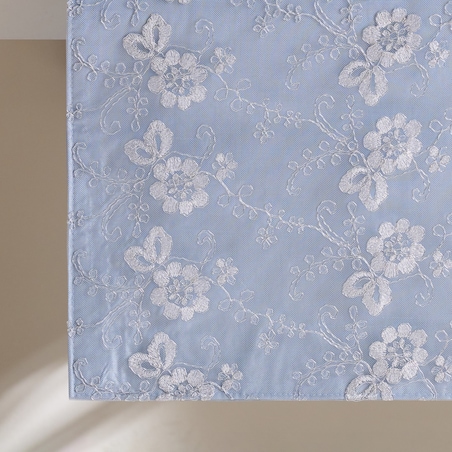 Bieżnik Haftowany Raheen 35x180 cm z motywem kwiatowym