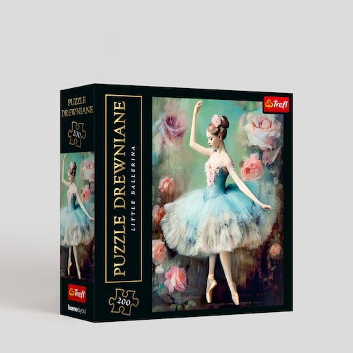 Puzzle drewniane Little Ballerina z motywem postaci