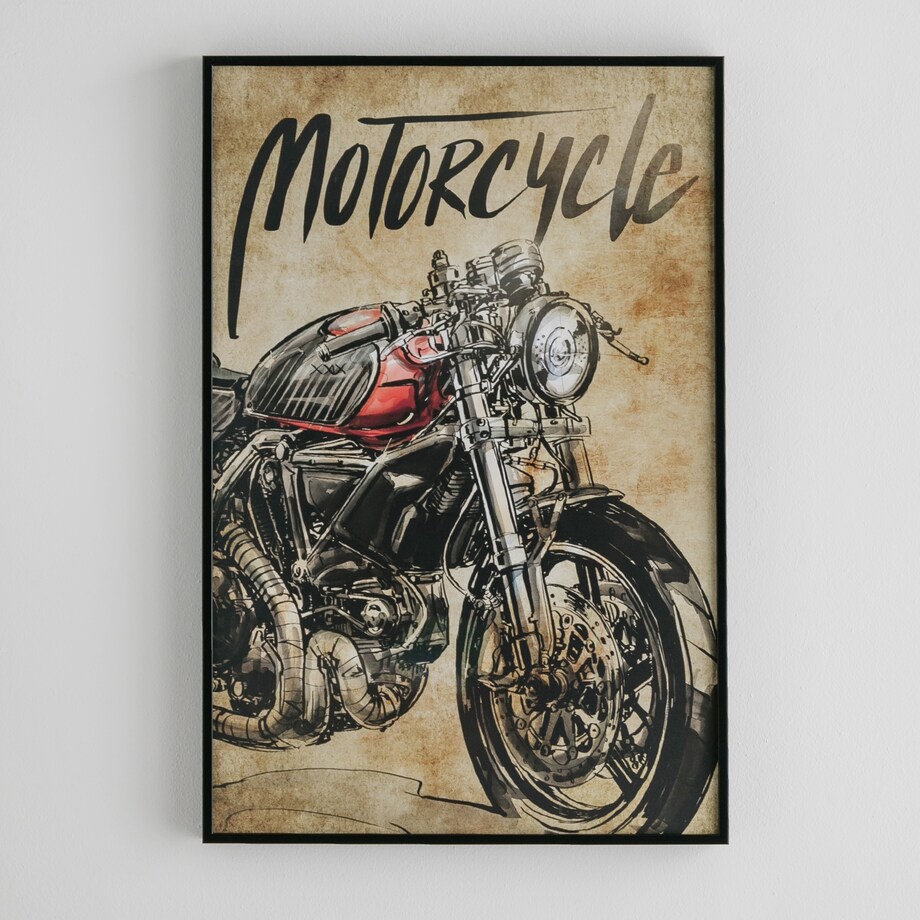 Plakat W Ramie Motoro