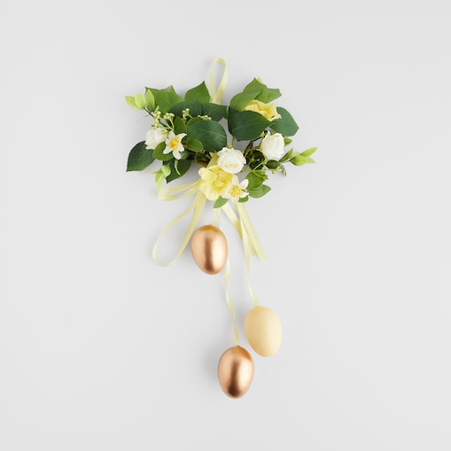 Girlanda Luniva z motywem kwiatowym i jajka