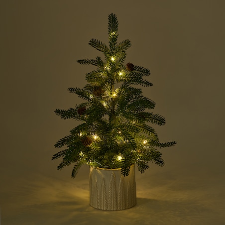 Stroik Led Julgran z motywem roślinnym