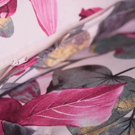 Pościel Z Mikrofibry Sirsa 200x220 cm z motywem roślinnym