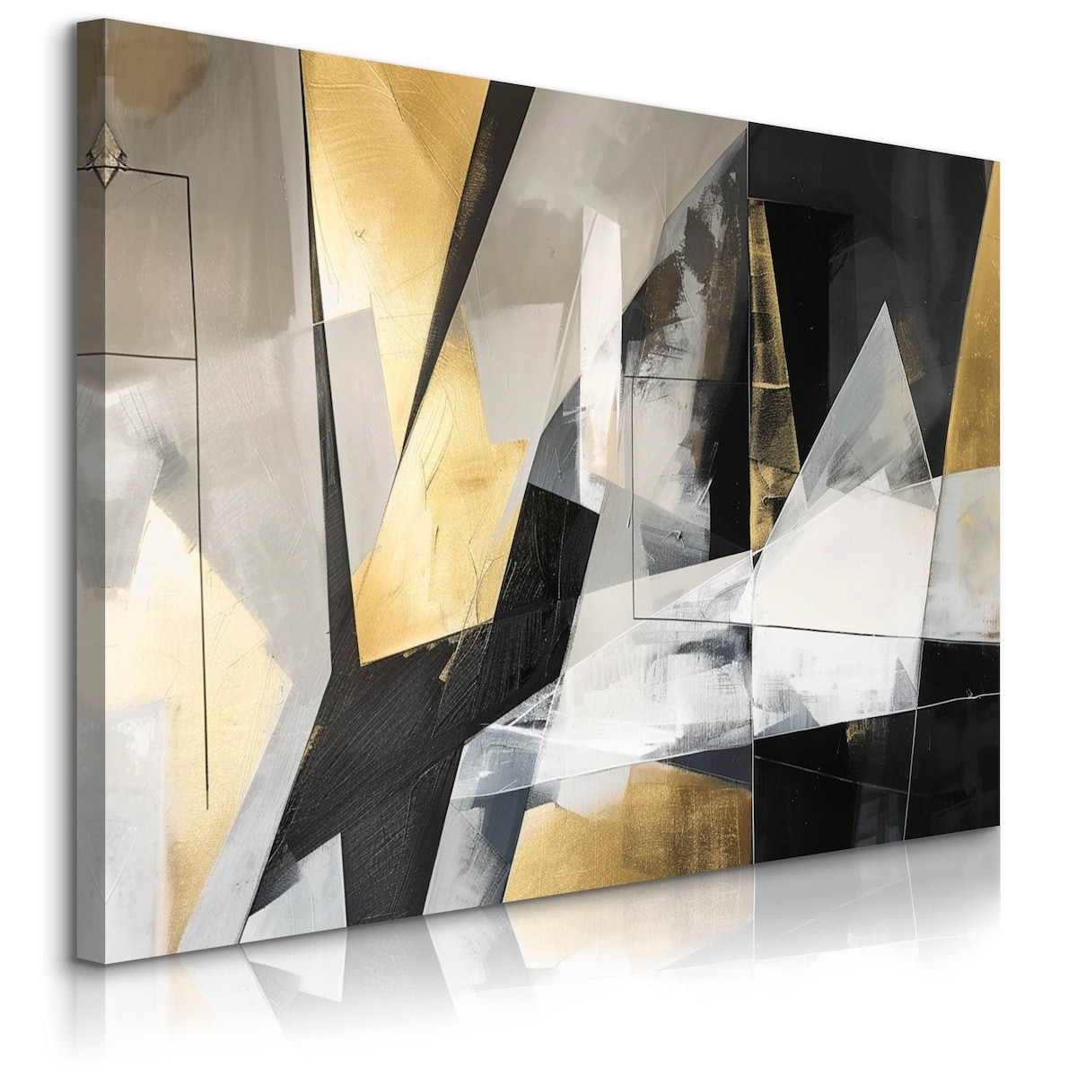 Obraz Canvas Do Salonu Abstrakcja Beton Wzory Geometryczne Glamour 70x50cm