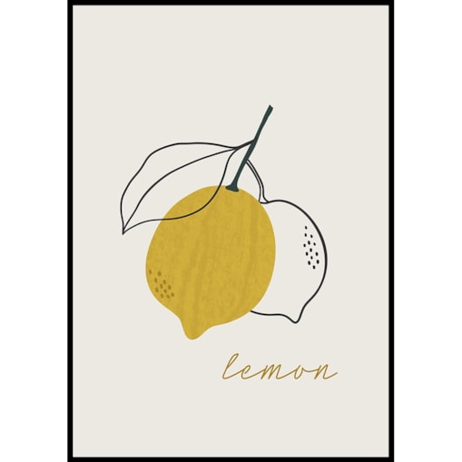 plakat cytryna 70x100 cm