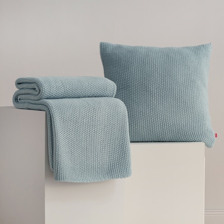 Koc jednokolorowy dzianinowy Zaldar 130x170 cm