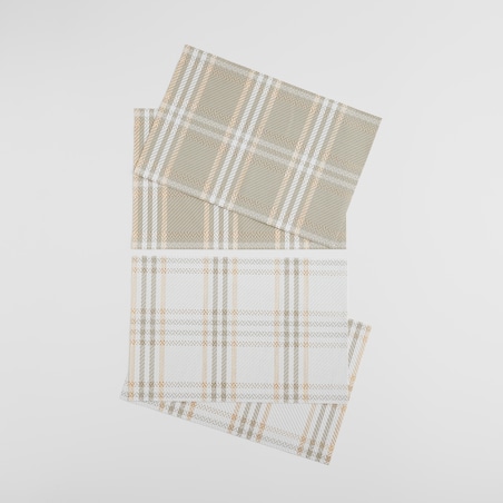 Zestaw 2 Podkładek Dekoracyjnych Parmilas w kratę