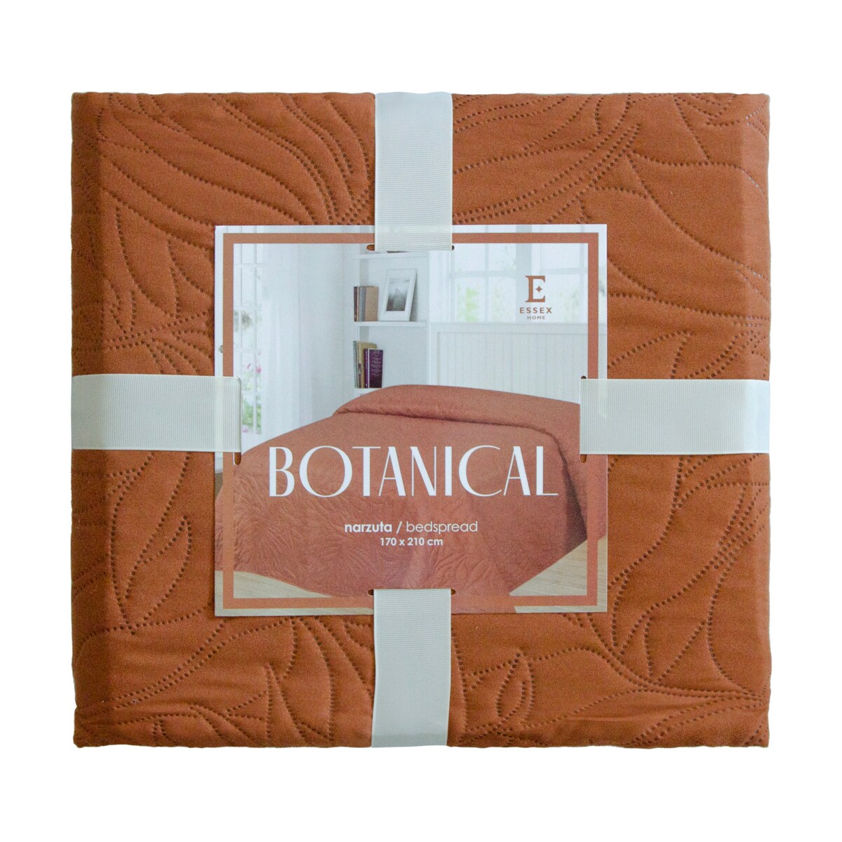 Jednokolorowa narzuta na łóżko Botanical 240x260 cm