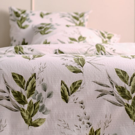 Pościel z kory Ralisosi 160x200 cm z motywem roślinnym