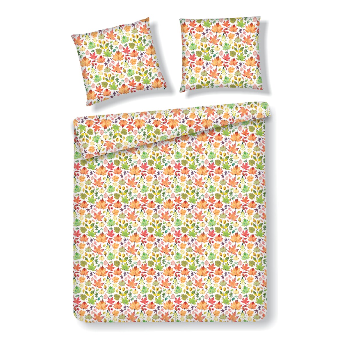 Pościel z bawełny satynowej Listio 200x220 cm z motywem liściastym