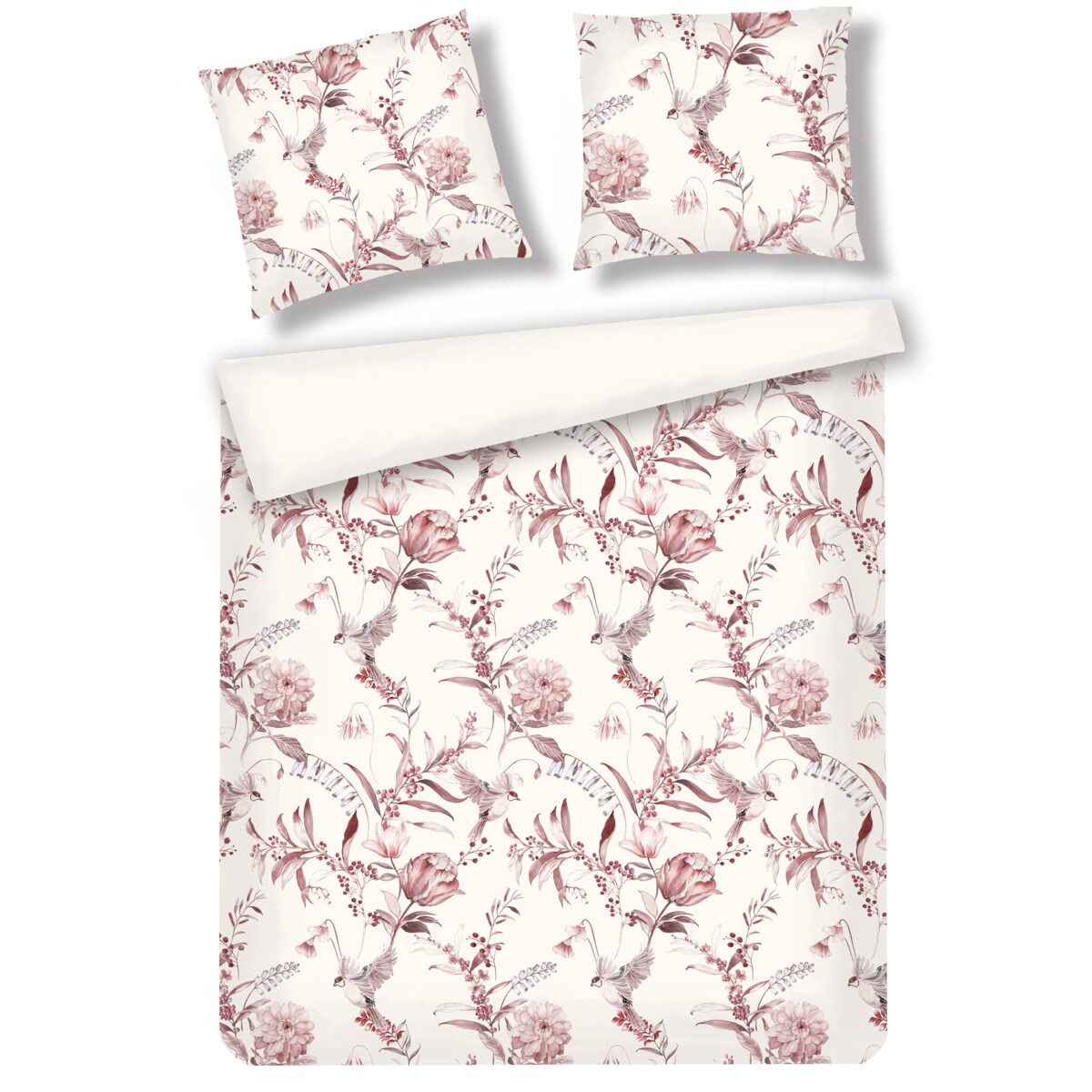 Pościel Welwetowa Sinobella 200x220 cm z motywem roślinnym