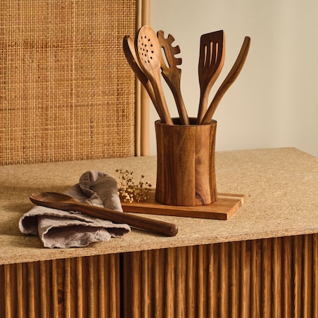 6-elementowy Zestaw Utensyliów ze stojakiem Trebiens