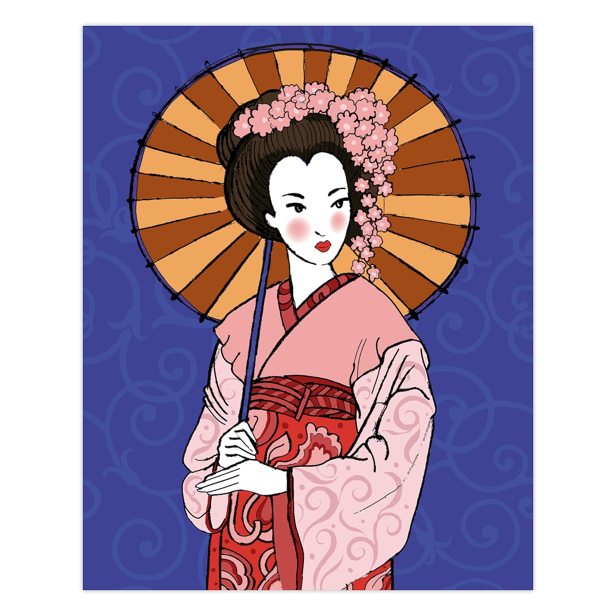 Plakat Kimono