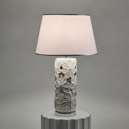 Lampa Stołowa Filonki z motywem kwiatowym