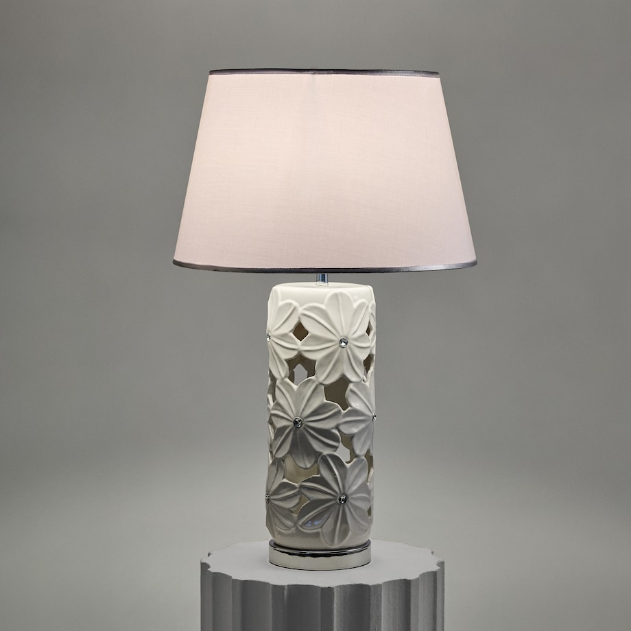 Lampa Stołowa Filonki z motywem kwiatowym