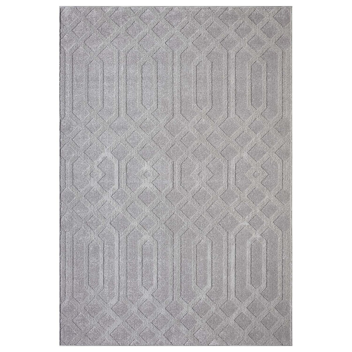 Dywan nowoczesny skandynawski high low Flaire 1380 szary 200x290