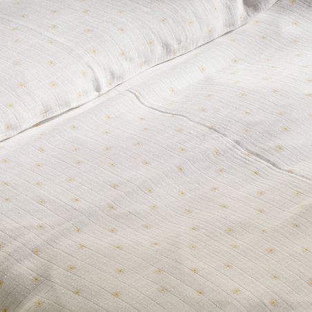 Pościel Muślinowa Astero 100x135 cm z motywem kwiatowym