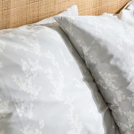 Pościel z bawełny satynowej Vive 160x200 cm z motywem roślinnym