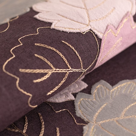 Bieżnik Figgo 35x174 cm z motywem liści