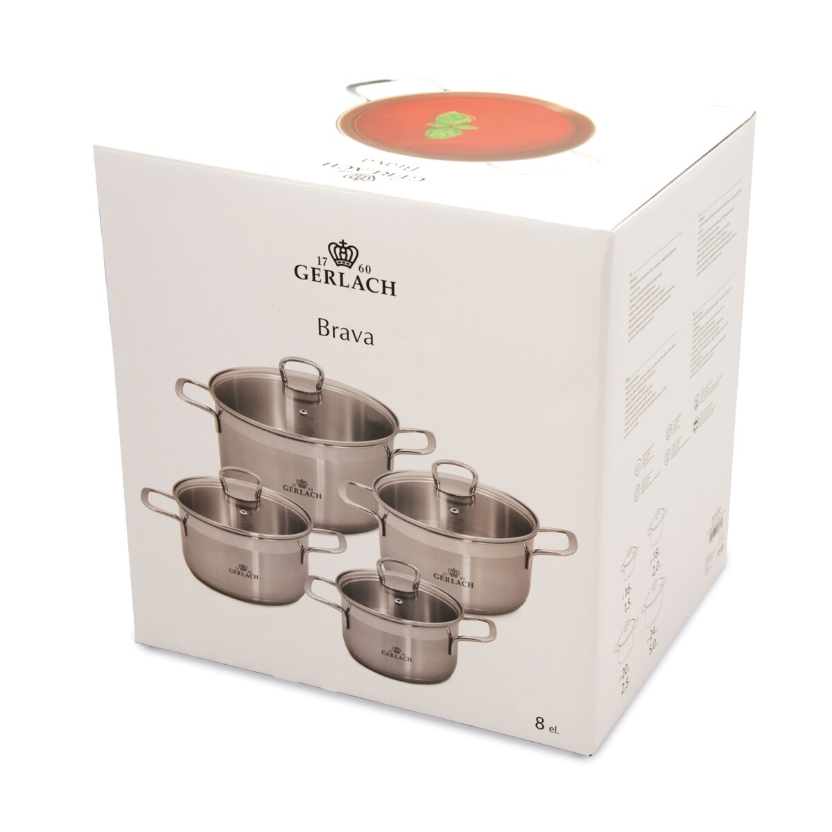 Zestaw 4 Garnków Brava + Patelnia Master GRATIS