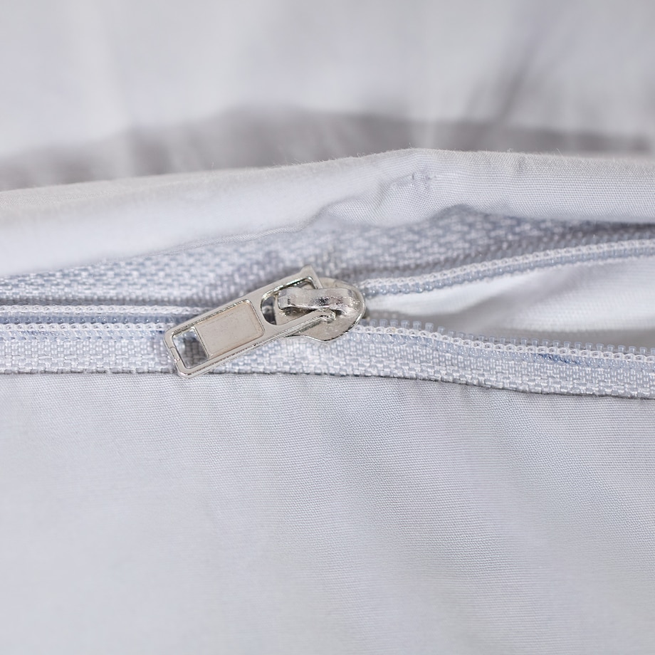 Jednokolorowa pościel z perkalu z lamówką Perlamo 200x200 cm